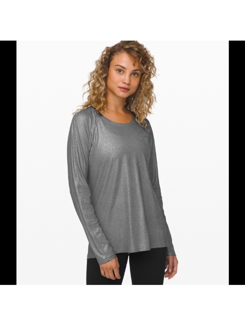 Lululemon emerald long sleeve shine -special edition